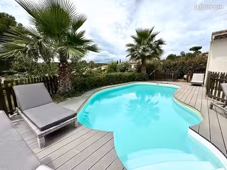 antibes – maison meublée 140 m² – 4 chambres – piscine – étudiants / bail mobilité