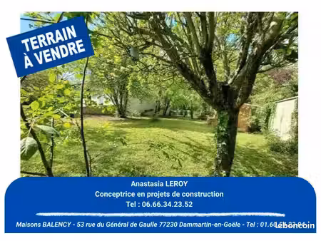 terrain 410 m² le plessis belleville