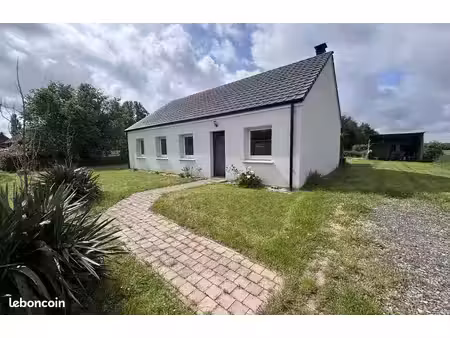 maison individuelle de plain-pied – 92 m² – 2 chambres – terrain de 989 m² – hébuterne