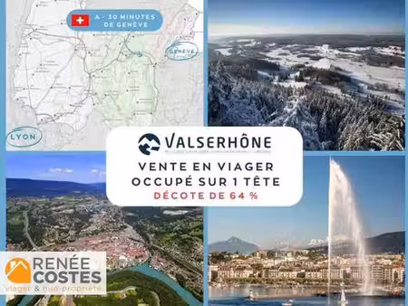 viager occupé - f63 ans - bellegarde sur valserine (01200)
