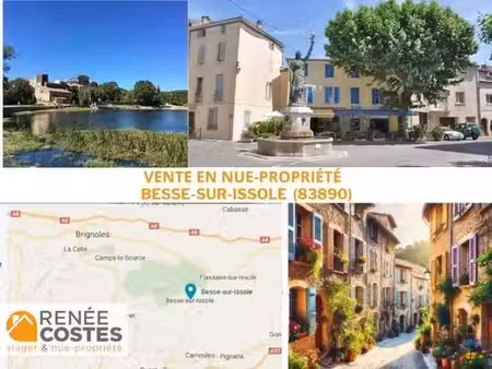 vente en nue propriété - h73 ans - besse sur issole (83890)