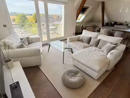 appartement meublé – entièrement rénové – balcon & vue dégagée – gerstheim