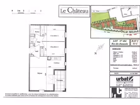 pompertuzat/castanet-tolosan t3  60m²  730 cc