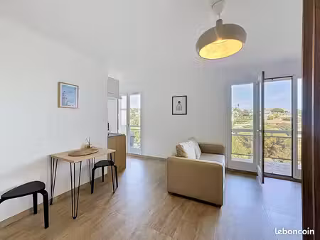 nice fabron – studio avec coin nuit  2 balcons et garage