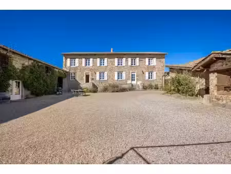 beaujolais des crus  propriete en pierres  6 chambres  gite  parcelle de vignes