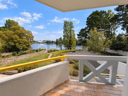 exclusivité – vannes : vue dégagée sur l’étang au duc  balcon et garage