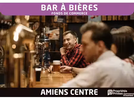 amiens centre-ville - bar à bières 110 places avec terrasse