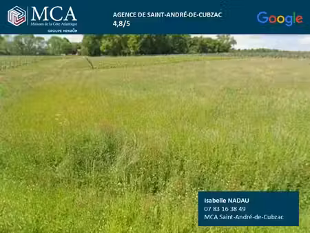 vente terrain 850 m² à saugon (33920)  24 000 €