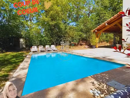 villa 165 m²  4 ch et piscine chauffée – 20 min d’uzès et de nîmes