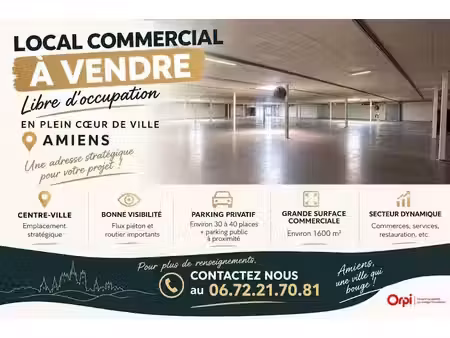vente locaux professionnels 1600 m² à amiens (80000)  1 207 500 €