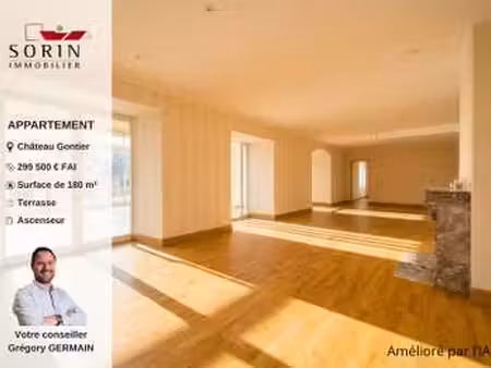 vente appartement 5 pièces à château-gontier (53200) : à vendre 5 pièces / 180m² château-g