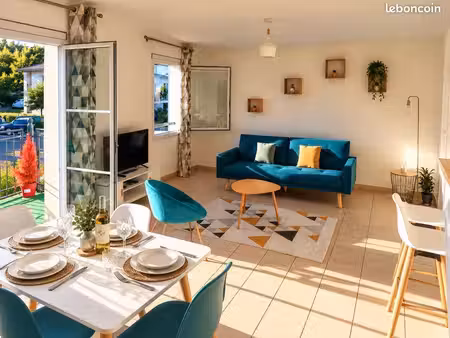 t3 appartement 3 pièces entièrement meublé 58 m² avec balcon & piscine – saint-martin-laca