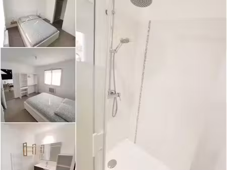 chambre individuelle meublée avec salle de bain privative