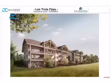 vente appartement 2 pièces 41.53 m² à féternes (74500)  209 000 €