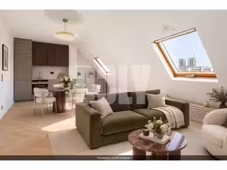 doly – studio refait à neuf – 25 m² – vue sur notre-dame   75006 paris