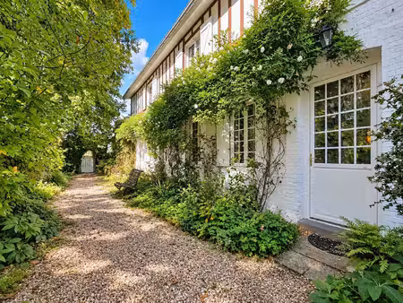 la neuville-chant-d'oisel (76520)  longère de charme du xixᵉ siècle – 170 m² – jardin de 1