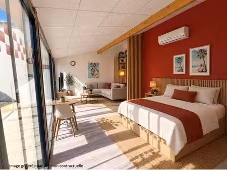 à vendre – studio de plain-pied avec cour privative de 60 m²