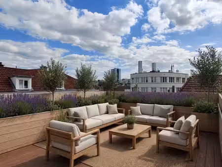 penthouse de 130 m²  2 chambres + bureau  terrasse de 20 m²