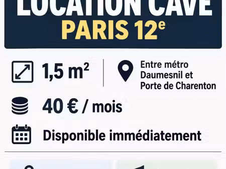 cave stockage 1 5m2