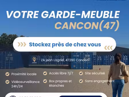 box stockage cancon – promo -50 % pendant 3 mois