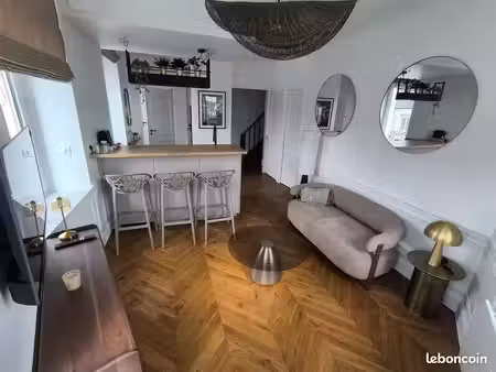 charmant duplex meublé f2 equeurdreville centre