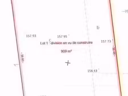 vente terrain 909 m² à bogny-sur-meuse (08120)  48 100 €