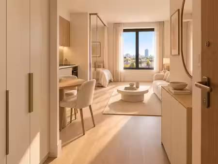 studio alcôve de 35 m² avec plancher rafraîchissant  au cœur d'un écoquartier