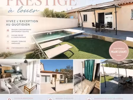 maison meublée t5 avec piscine