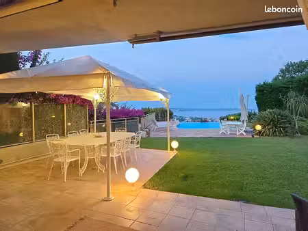 villa vue mer panoramique – piscine à débordement – cannes