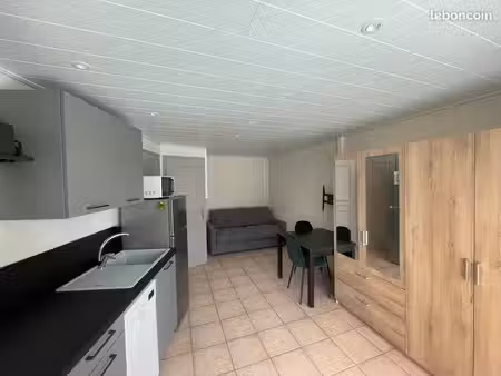 studio meublé 17 m² – tout compris – bains (43370)