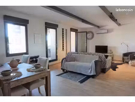 rare perpignan centre-ville  superbe t3 standing 100 m² hab avec grande terrasse 35 m² bel