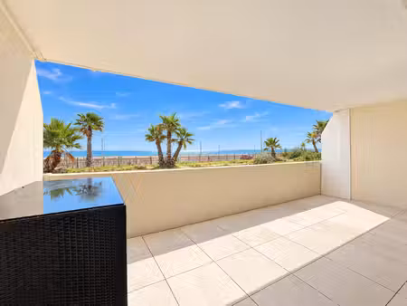appartement t2 avec grande terrasse vue mer – valras-plage