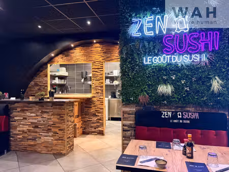 fond de commerce restaurant de sushi centre ville gignac