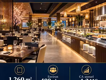 melun centre-ville — restaurant de 1 260 m² — environ 400 places — licence iv — ca annuel 