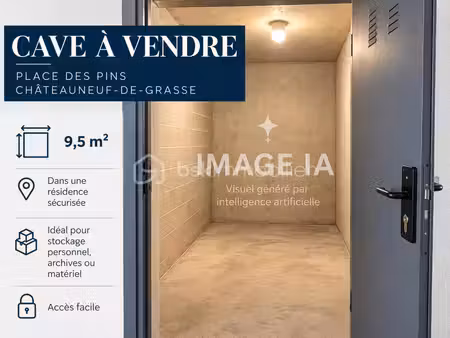 cave de 9 5 m² à vendre – place des pins – châteauneuf-de-grasse