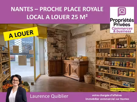 44000 nantes - a louer proche place royale   local 25 m²