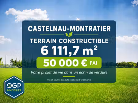 terrain à vendre castelnau montratier-sainte alauzie