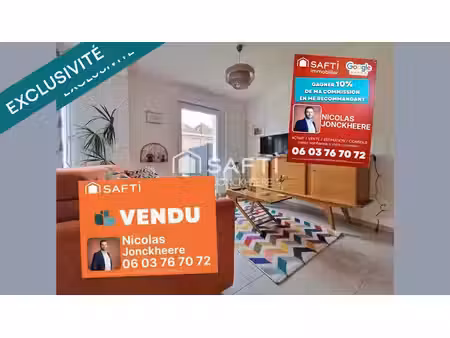 vente maison 4 pièces 89 m² à la gorgue (59253)  199 000 €