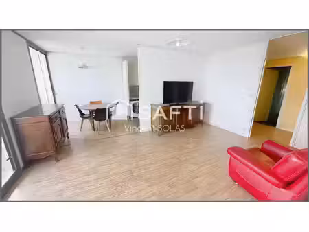 appartement t5 meublé - 4 chambres - 2 sde - loggia - cave + parking - proximité commodité
