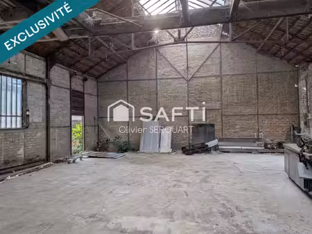 garage 130 m² – 15 places – fort potentiel / projet loft