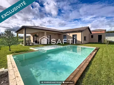 bonrepos sur aussonnelle - maison plain pied - t4 de 114m² sur parcelle de 894m²