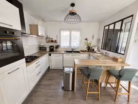 maison contemporaine  jardin et garage