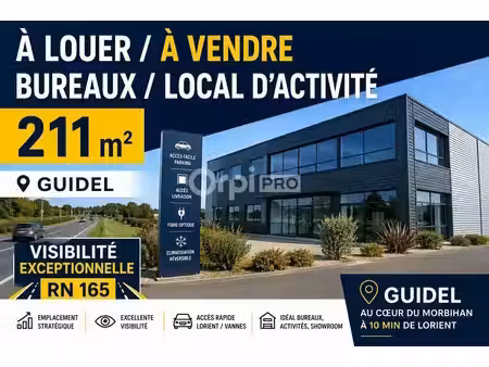 vente bureaux guidel 56520 211m²