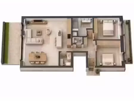 appartement te koop in kluisbergen met 2 slaapkamers