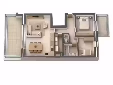 appartement te koop in kluisbergen met 2 slaapkamers
