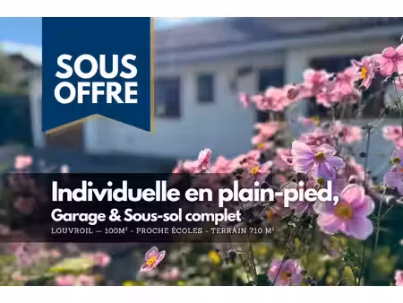 achat maison 4 pièces 100m² louvroil 59720