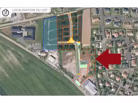 achat terrain 489m² thaon 14610