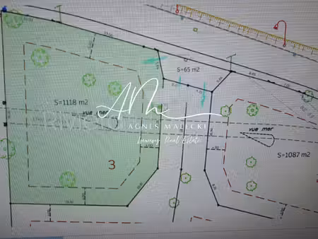 achat terrain 1 118m² cavalaire sur mer 83240