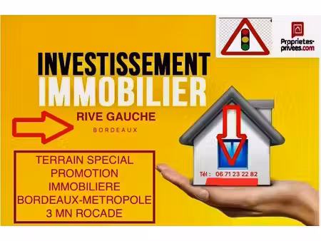 achat terrain 33 870m² bruges 33520