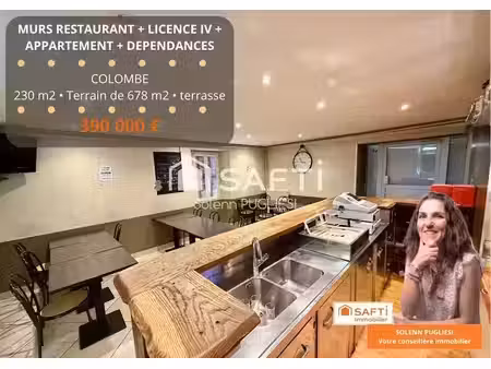 vente locaux professionnels 4 pièces 230 m² à colombe (38690)  390 000 €